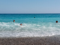 Nizza Baden im Mittelmeer